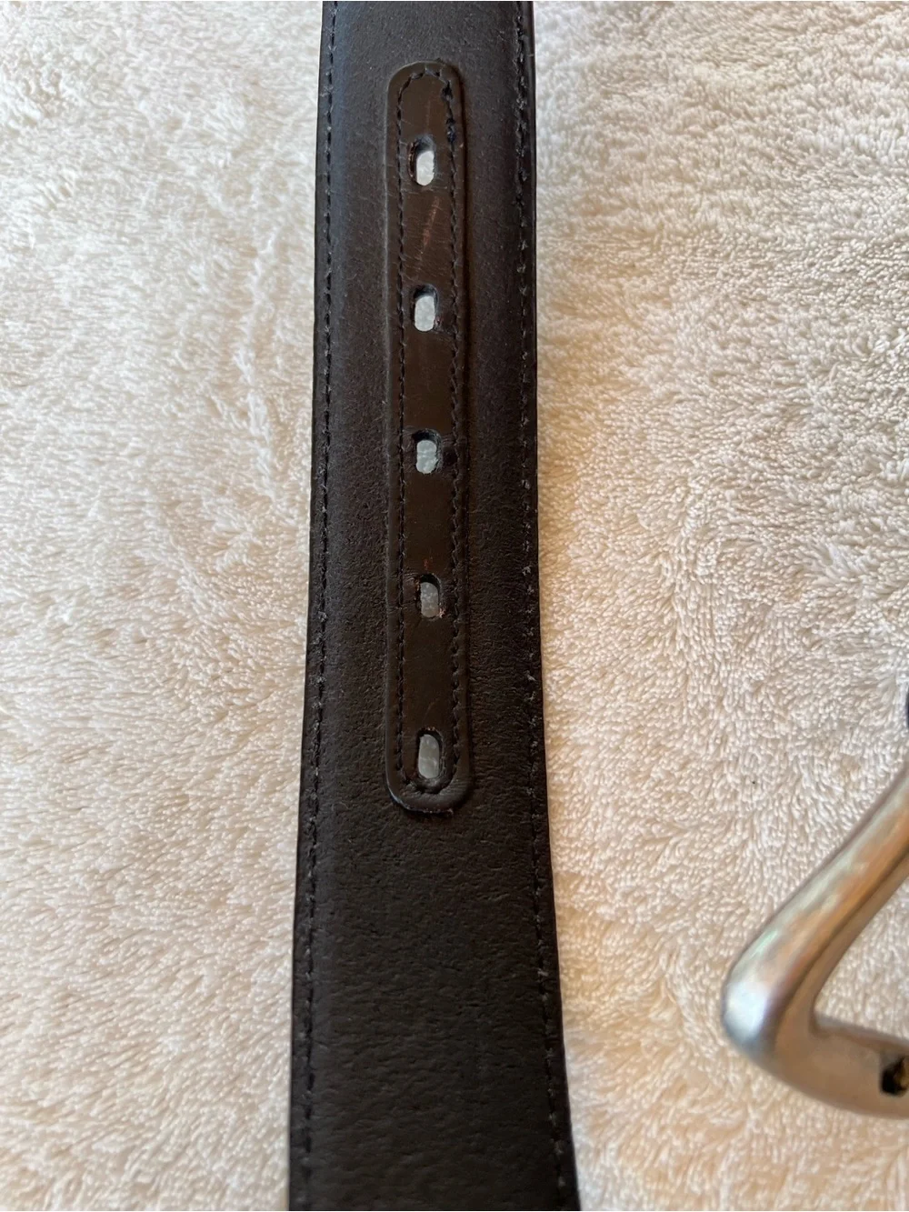 NOCONA SMOOTH BLACK LEATHER BELT OVERLAY TRIM INTERCHANGEABLE BUCKLE 38 N2450401